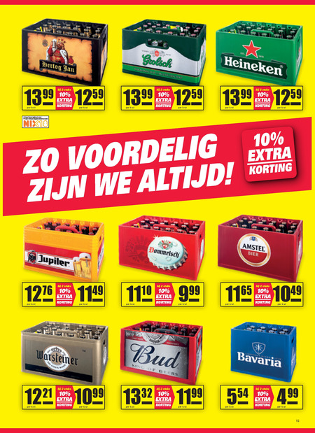 Dommelsch   krat bier folder aanbieding bij  Nettorama - details