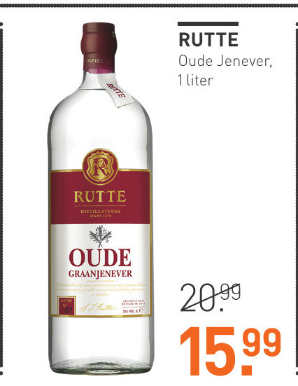 Rutte   jenever folder aanbieding bij  Gall & Gall - details