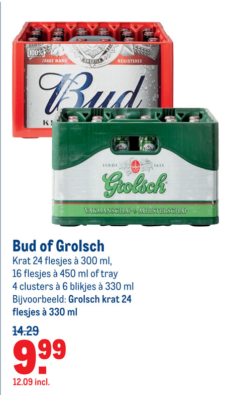 Grolsch   krat bier folder aanbieding bij  Makro - details