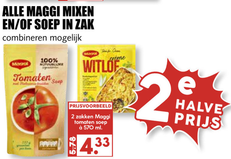 Maggi   maaltijdmix, soep folder aanbieding bij  MCD Supermarkt Basis - details