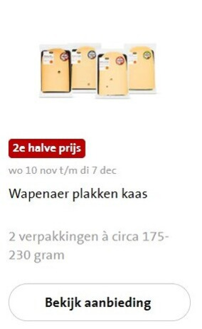 Wapenaer   kaasplakken folder aanbieding bij  Jumbo - details