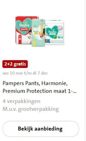 Pampers   luiers, luierbroekjes folder aanbieding bij  Jumbo - details