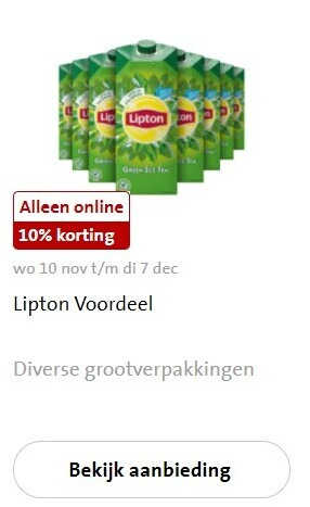 Lipton   ice tea folder aanbieding bij  Jumbo - details