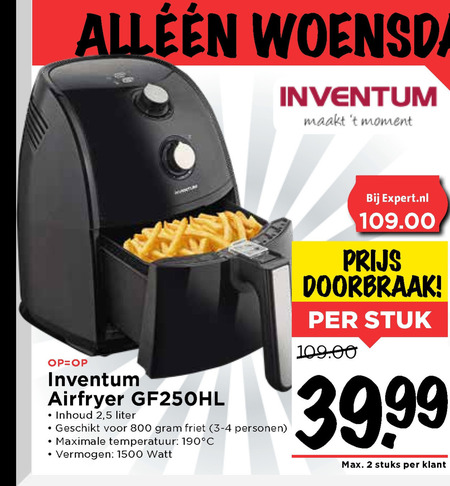 Inventum   friteuse folder aanbieding bij  Vomar - details