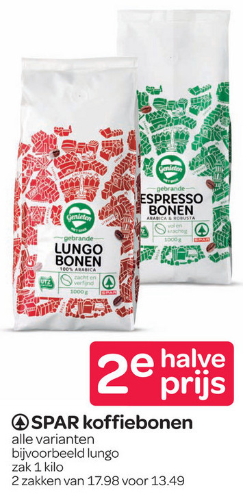 Spar Huismerk   koffiebonen folder aanbieding bij  Spar - details