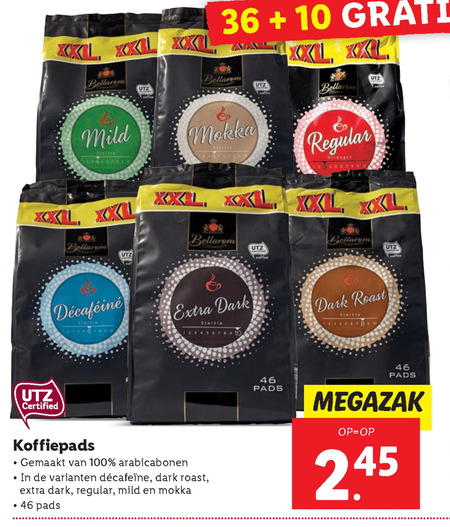 Bellarom   koffiepad folder aanbieding bij  Lidl - details