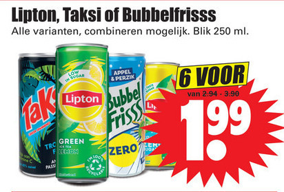 Bubbelfrisss   fruitdrank, frisdrank folder aanbieding bij  Dirk - details