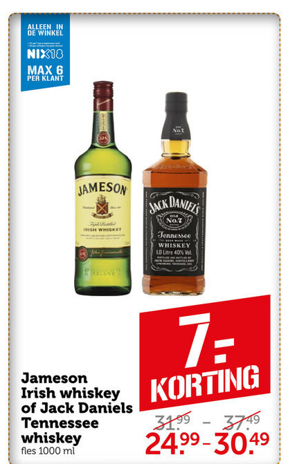 Jack Daniels   whisky folder aanbieding bij  Coop - details