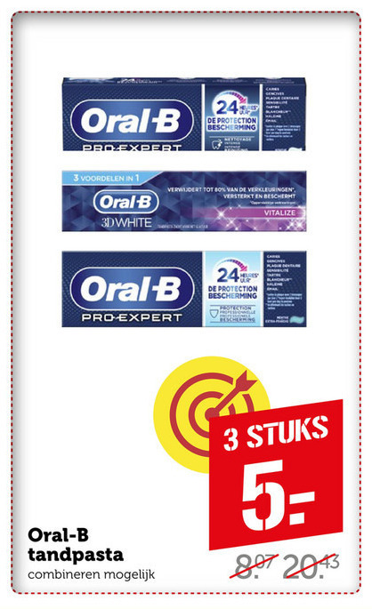 Oral-B   tandpasta folder aanbieding bij  Coop - details