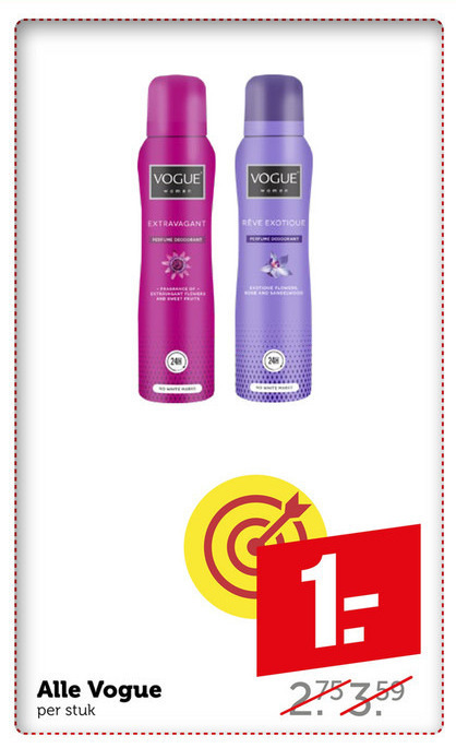 Vogue   douchegel, deodorant folder aanbieding bij  Coop - details