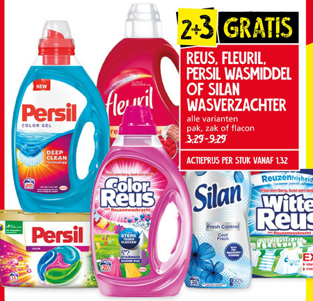 Fleuril   wasmiddel, wasverzachter folder aanbieding bij  Jan Linders - details