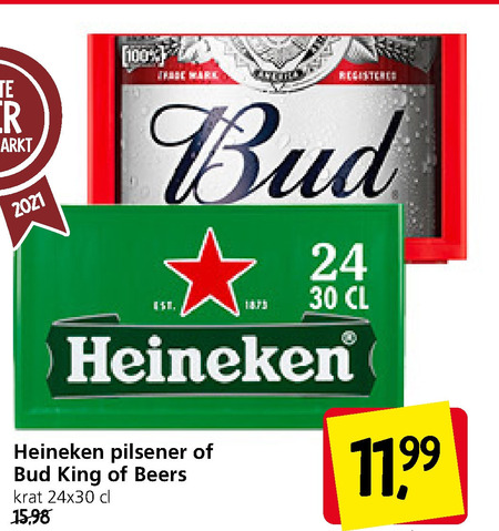 Heineken   krat bier folder aanbieding bij  Jan Linders - details