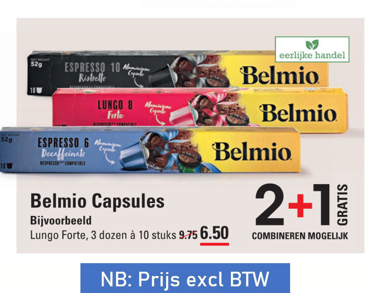 Belmio   koffiecups folder aanbieding bij  Sligro - details