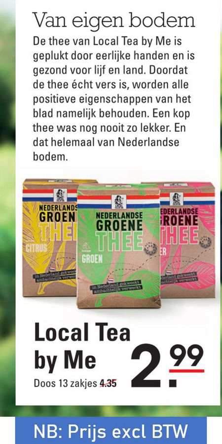 LocalTea   thee folder aanbieding bij  Sligro - details