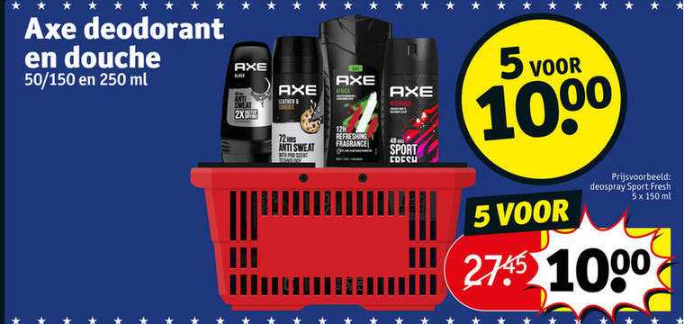 Axe   douchegel, deodorant folder aanbieding bij  Kruidvat - details