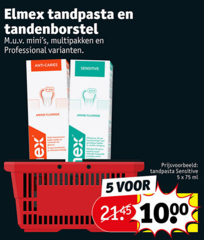 Elmex   tandpasta, tandenborstel folder aanbieding bij  Kruidvat - details