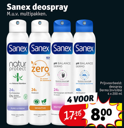 Sanex   deodorant folder aanbieding bij  Kruidvat - details