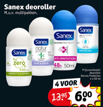 Sanex   deodorant folder aanbieding bij  Kruidvat - details