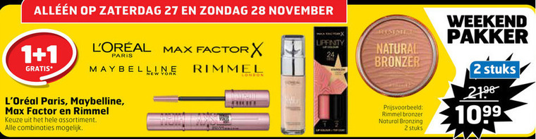 Rimmel   lipstick, cosmetica folder aanbieding bij  Trekpleister - details