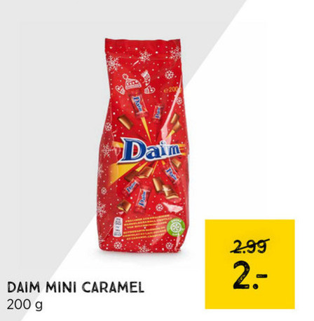 Daim   mini chocoladerepen folder aanbieding bij  Xenos - details