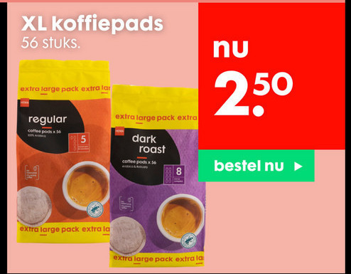 Hema huismerk   koffiepad folder aanbieding bij  Hema - details