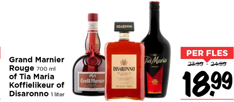 Grand Marnier   likeur, amaretto folder aanbieding bij  Vomar - details