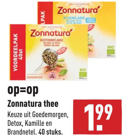 Zonnatura   thee folder aanbieding bij  Aldi - details