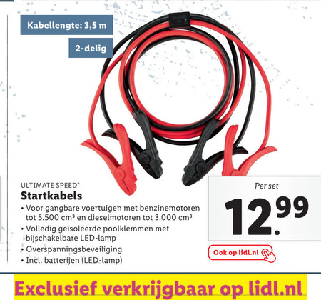 Ultimate Speed   startkabel folder aanbieding bij  Lidl - details