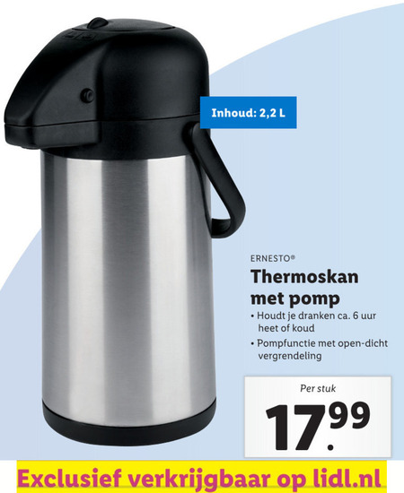 Ernesto   thermosfles folder aanbieding bij  Lidl - details