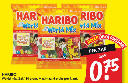 Haribo   snoep folder aanbieding bij  Dekamarkt - details