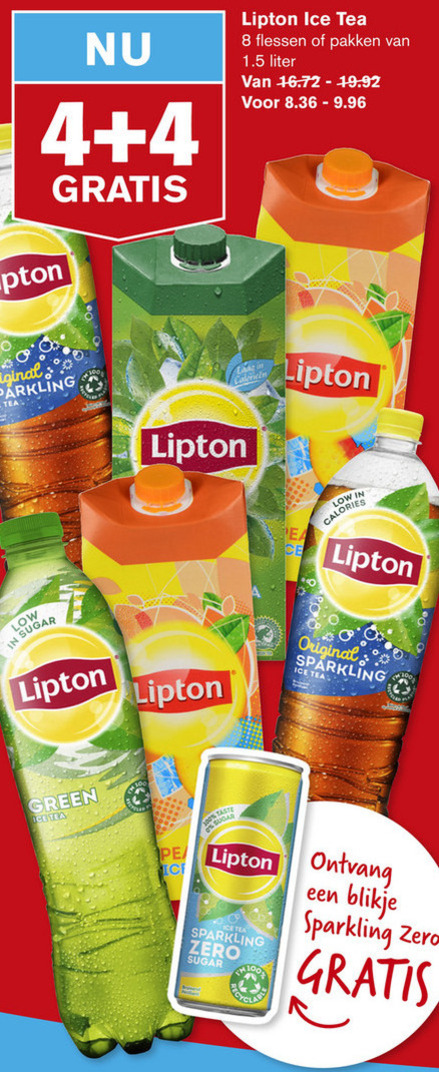 Lipton   ice tea folder aanbieding bij  Hoogvliet - details