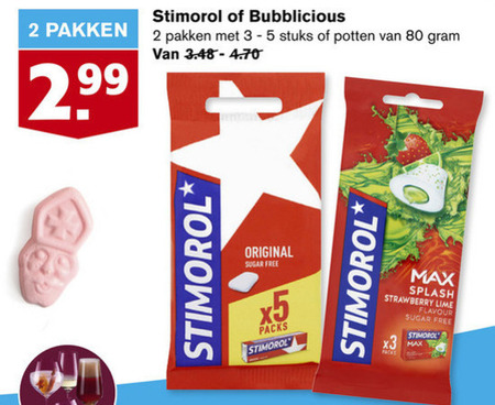 Stimorol   kauwgom folder aanbieding bij  Hoogvliet - details