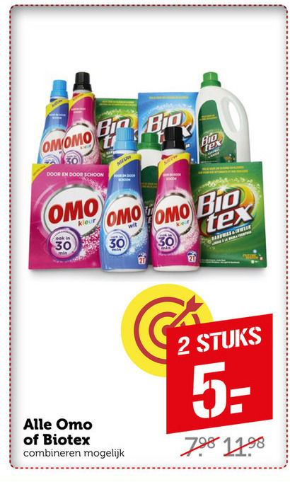 Biotex   handwasmiddel, wasmiddel folder aanbieding bij  Coop - details