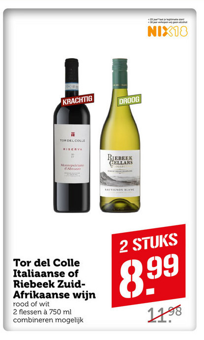 Tor del Colle   rode wijn, witte wijn folder aanbieding bij  Coop - details