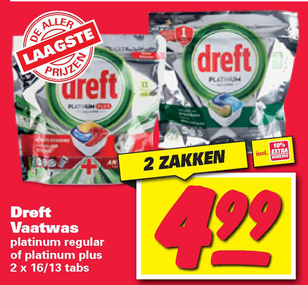 Dreft   vaatwasmiddel folder aanbieding bij  Nettorama - details