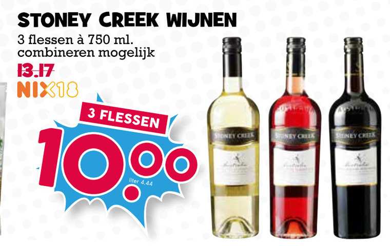 Stoney Creek   rose, rode wijn folder aanbieding bij  Boons Markt - details