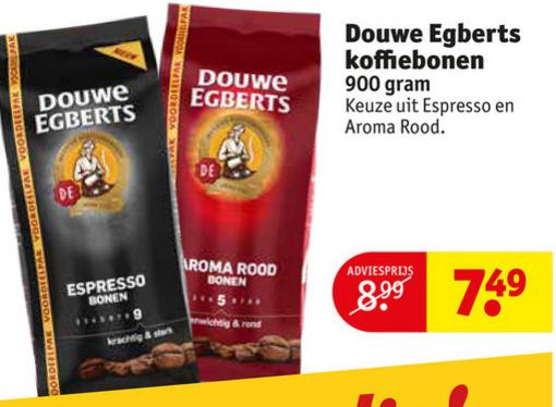 Douwe Egberts   koffiebonen folder aanbieding bij  Kruidvat - details