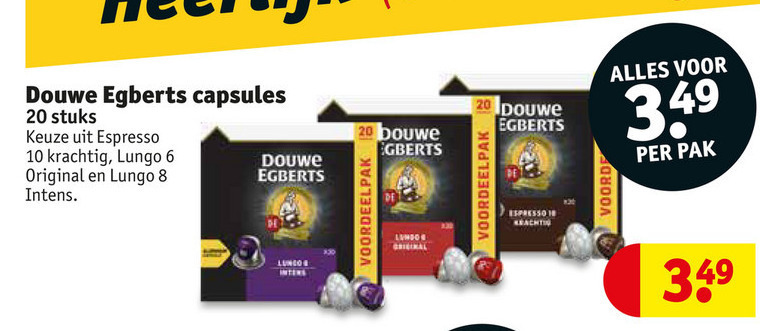 Douwe Egberts   koffiecups folder aanbieding bij  Kruidvat - details