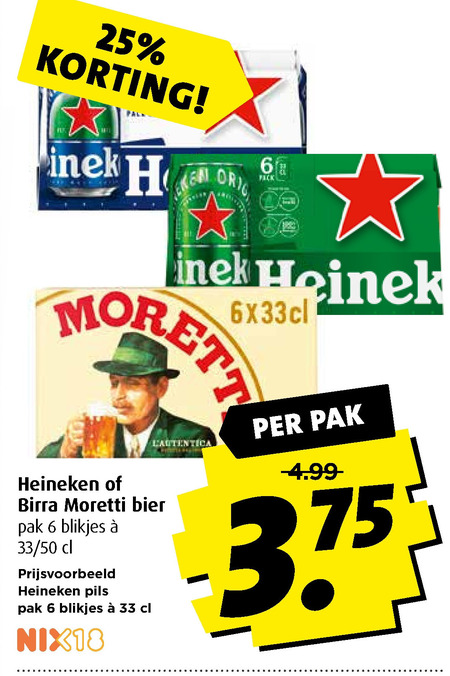 Heineken   blikje bier folder aanbieding bij  Boni - details