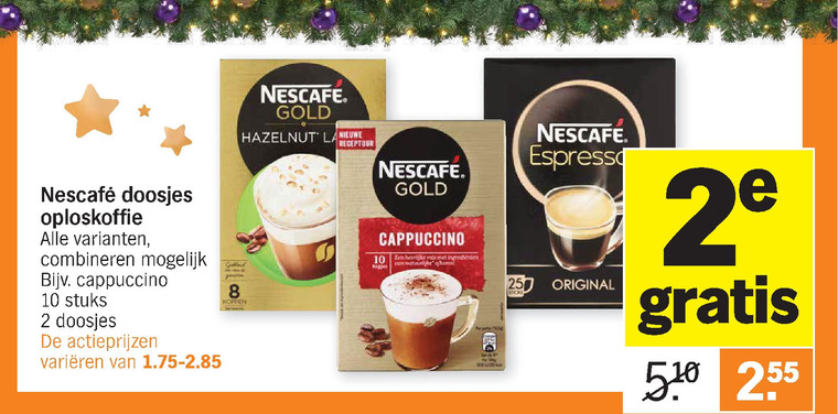 Nescafe   oploskoffie folder aanbieding bij  Albert Heijn - details