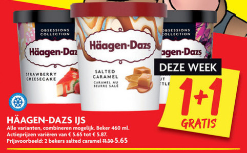 Haagen-Dazs   ijsspecialiteit folder aanbieding bij  Dekamarkt - details