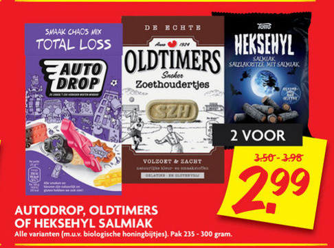 Oldtimers   snoep, drop folder aanbieding bij  Dekamarkt - details