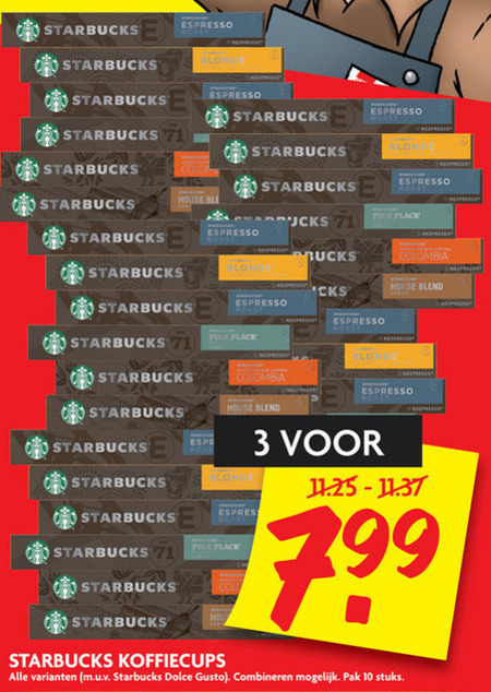 Starbucks   koffiecups folder aanbieding bij  Dekamarkt - details