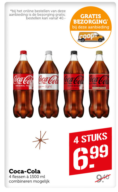 Coca-Cola   cola folder aanbieding bij  Coop - details