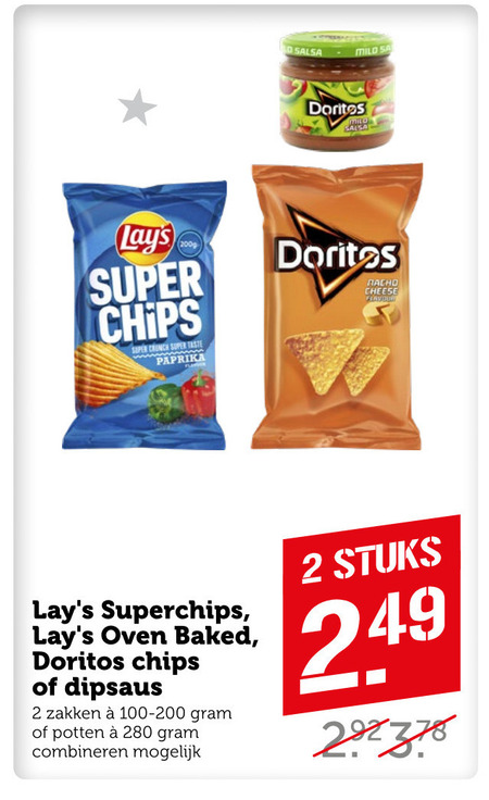 Lays   dipsaus, chips folder aanbieding bij  Coop - details