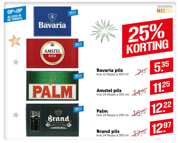 Brand   krat bier folder aanbieding bij  Coop - details