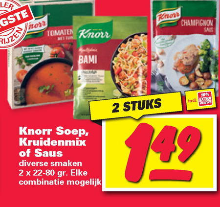 Knorr   soep, maaltijdmix folder aanbieding bij  Nettorama - details