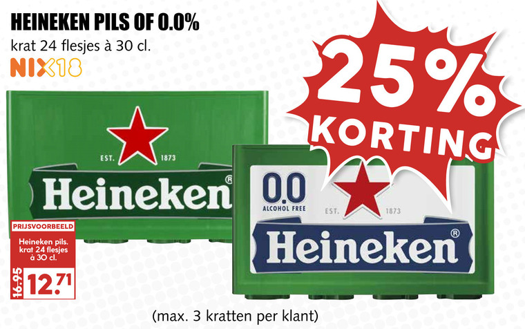 Heineken   krat bier folder aanbieding bij  MCD Supermarkt Basis - details