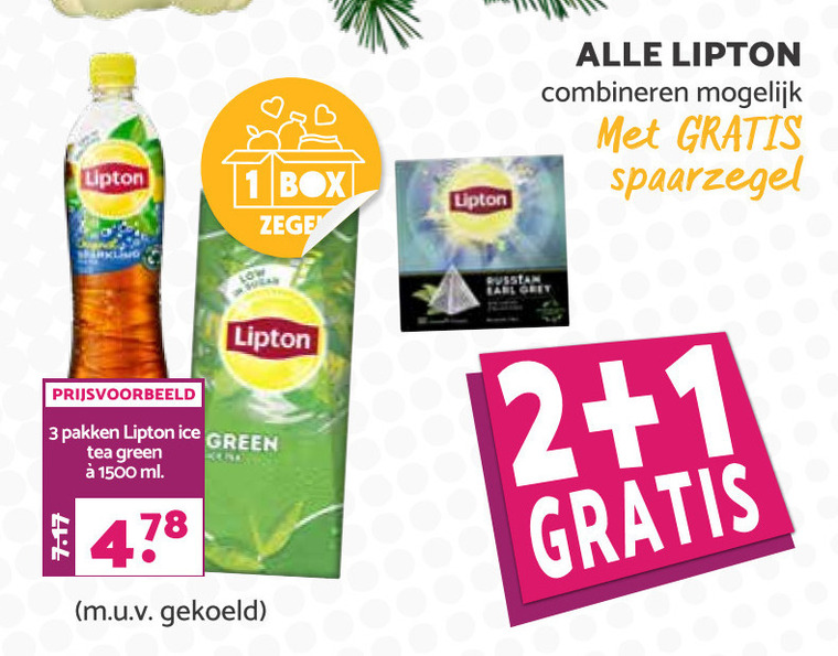 Lipton   thee, ice tea folder aanbieding bij  Boons Markt - details