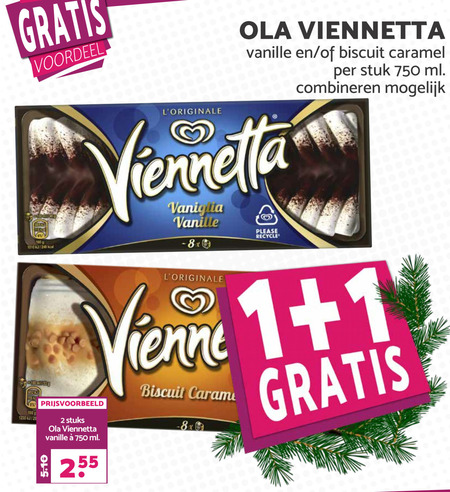 Ola Viennetta   ijstaart folder aanbieding bij  Boons Markt - details
